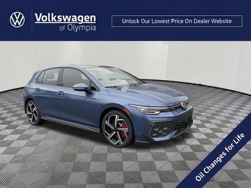 Slate Blue Metallic 2026 Volkswagen Golf GTI Hatchback Front-Wheel Drive 7-Speed Dual Clutch