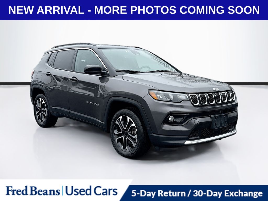 Gray (Granite Crystal Metallic Clearcoat) 2023 Jeep Compass Limited 4WD SUV / Crossover Four-Wheel Drive 8-Speed Automatic