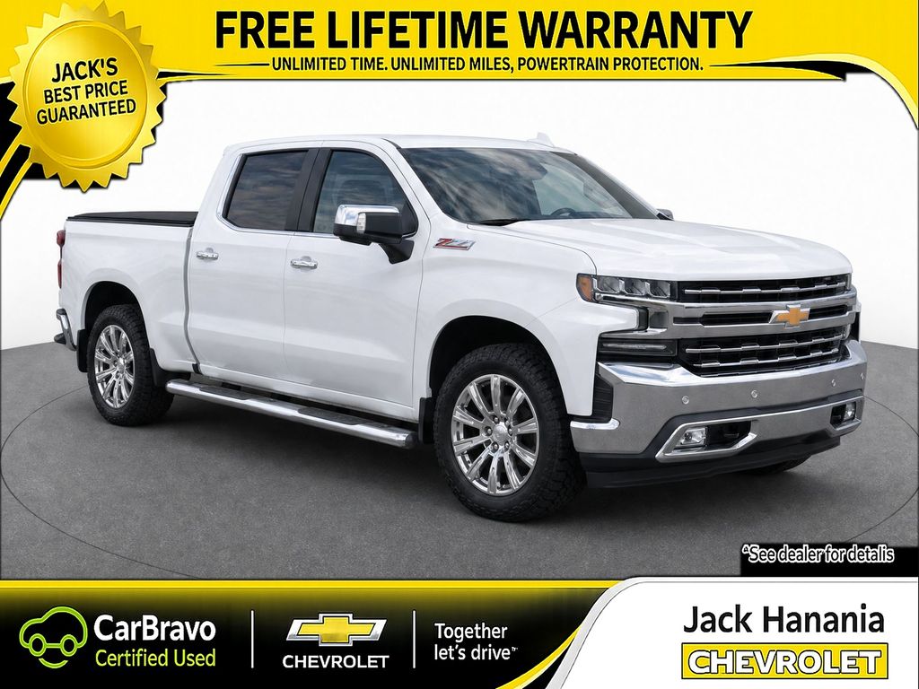 White (Iridescent Pearl Tricoat) 2021 Chevrolet Silverado 1500 Pickup Truck Four-Wheel Drive Automatic