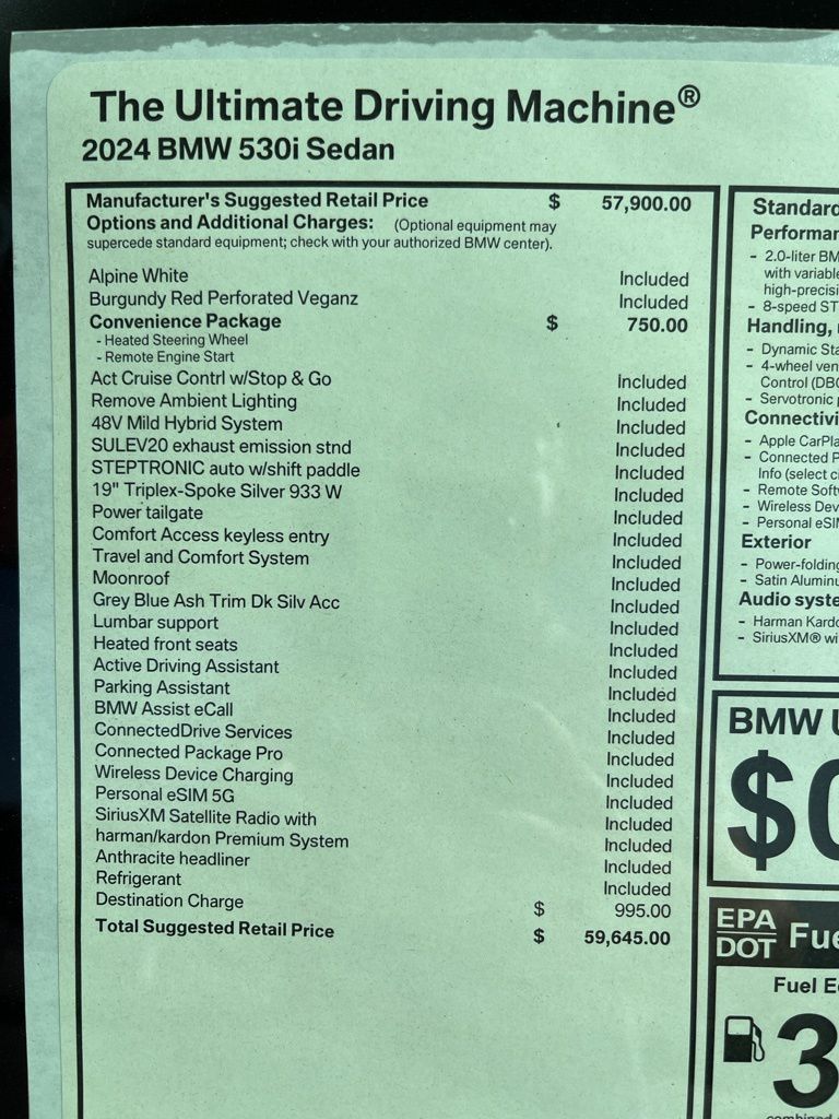 2024 BMW 5 Series 530i 10