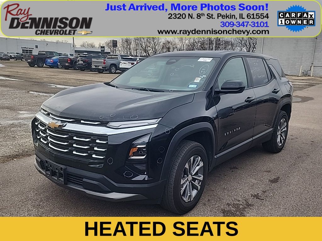 Black Metallic 2025 Chevrolet Equinox SUV / Crossover Front-Wheel Drive Continuously Variable Transmission