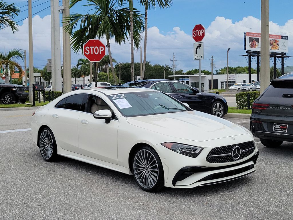 MANUFAKTUR Diamond White Bright 2022 Mercedes-Benz CLS Coupe All-Wheel Drive 9-Speed Automatic