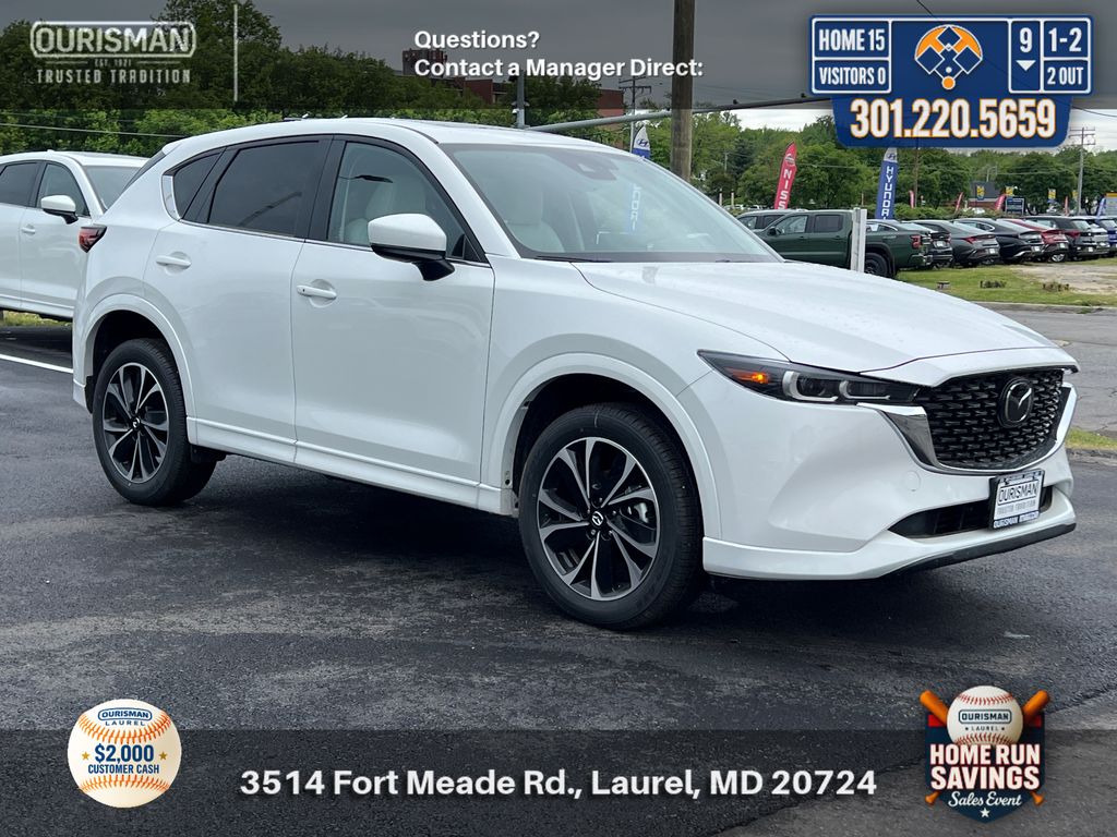 White Metallic 2025 Mazda CX-5 2.5 S Preferred AWD SUV / Crossover All-Wheel Drive 6-Speed Automatic
