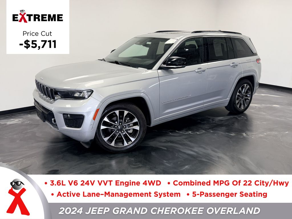 Silver Zynith 2024 Jeep Grand Cherokee SUV / Crossover Four-Wheel Drive 8-Speed Automatic