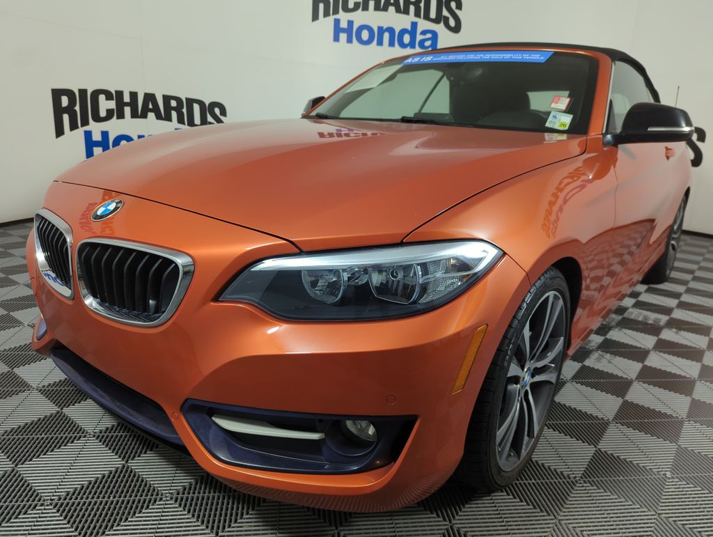 Valencia Orange Metallic 2015 BMW 2 Series Convertible Rear-Wheel Drive 8-Speed Automatic