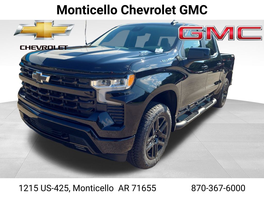 Black 2026 Chevrolet Silverado 1500 Pickup Truck Four-Wheel Drive 8-Speed Automatic