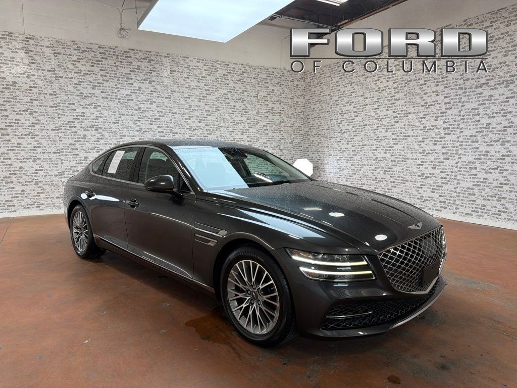 Makalu Gray 2023 Genesis G80 Sedan Rear-Wheel Drive 8-Speed Automatic