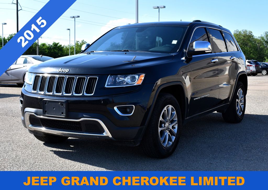 Brilliant Black Crystal Pearlcoat 2015 Jeep Grand Cherokee Limited SUV / Crossover 4X2 8-Speed Automatic