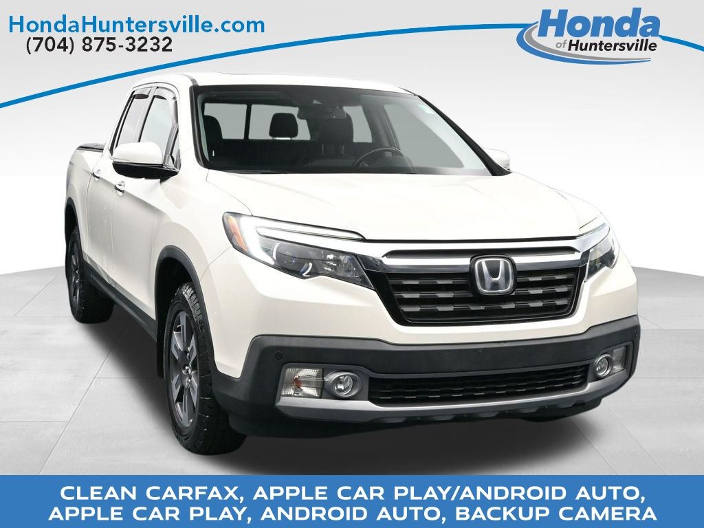 White 2019 Honda Ridgeline RTL-E AWD Pickup Truck All-Wheel Drive 6-Speed Automatic