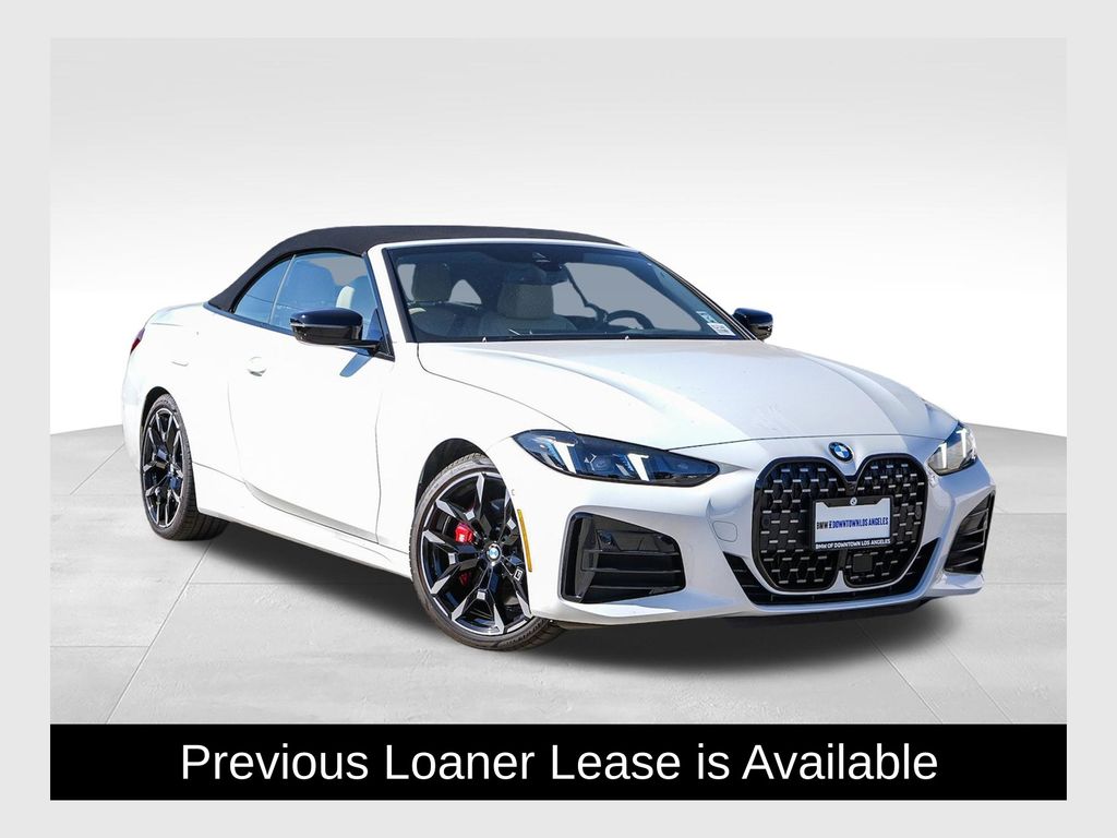Alpine White 2026 BMW 4 Series Convertible Rear-Wheel Drive 8-Speed Automatic