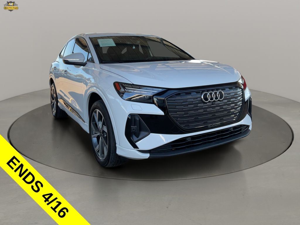Glacier White Metallic 2023 Audi Q4 e-tron Sportback quattro Prestige 50 Sedan All-Wheel Drive Automatic