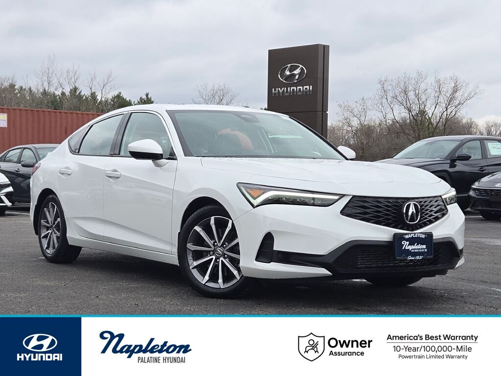 Platinum White Pearl 2025 Acura Integra FWD Sedan Front-Wheel Drive Continuously Variable Transmission