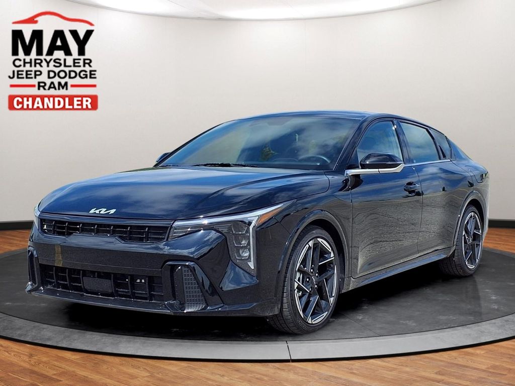 Aurora Black Pearl 2025 Kia K4 GT-Line FWD Sedan Front-Wheel Drive Continuously Variable Transmission