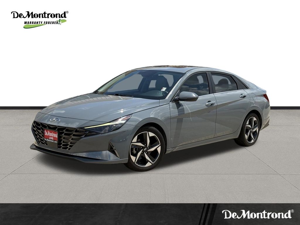2021 Hyundai Elantra Limited Gray at DeMontrond Gulf Freeway