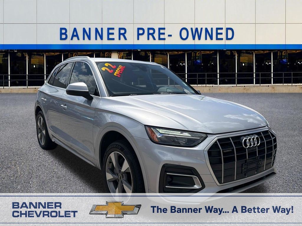 Silver 2022 Audi Q5 SUV / Crossover All-Wheel Drive 7-Speed Automatic