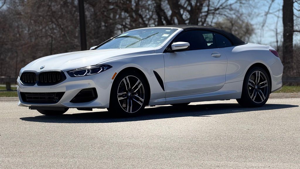 Mineral White Metallic 2026 BMW 8 Series 840i Convertible xDrive Convertible All-Wheel Drive 8-Speed Automatic