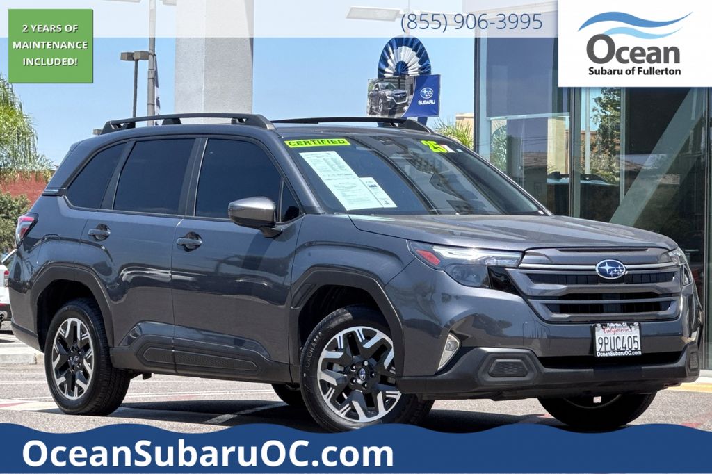 Magnetite Gray Metallic 2025 Subaru Forester SUV / Crossover All-Wheel Drive Continuously Variable Transmission
