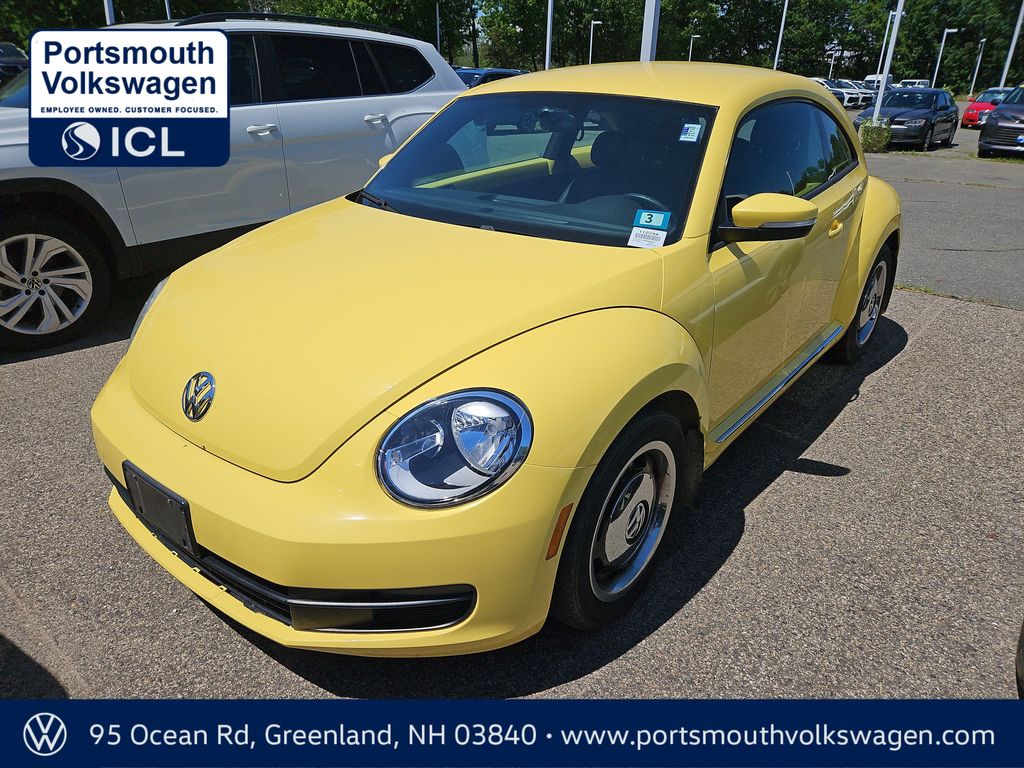 Yellow 2012 Volkswagen Beetle Hatchback Front-Wheel Drive 6-Speed Automatic