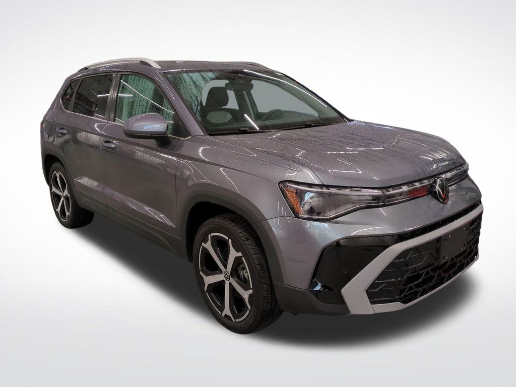 Platinum Gray Metallic 2025 Volkswagen Taos SEL 4Motion SUV / Crossover All-Wheel Drive 8-Speed Automatic