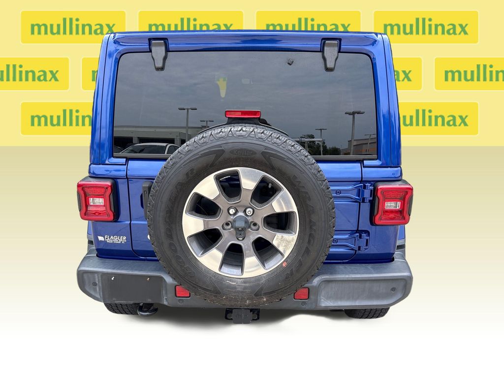 Used 2018 Blue Jeep Unlimited Sahara image 32