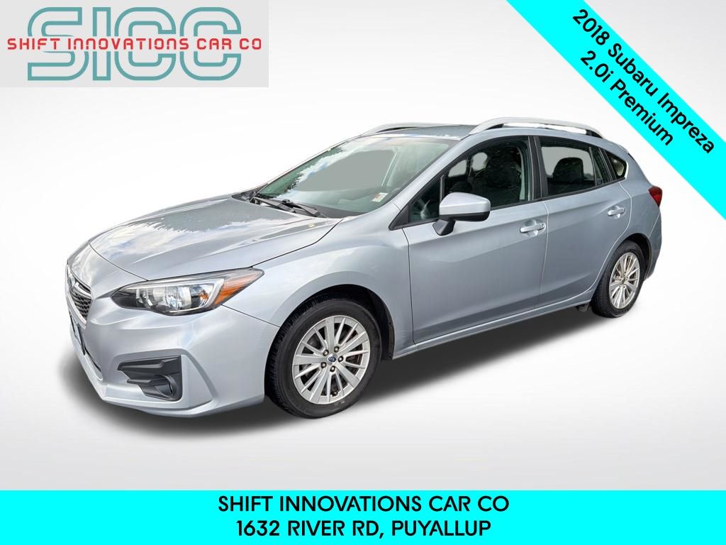 Ice Silver Metallic 2018 Subaru Impreza 2.0i Premium Hatchback AWD Hatchback All-Wheel Drive Continuously Variable Transmission