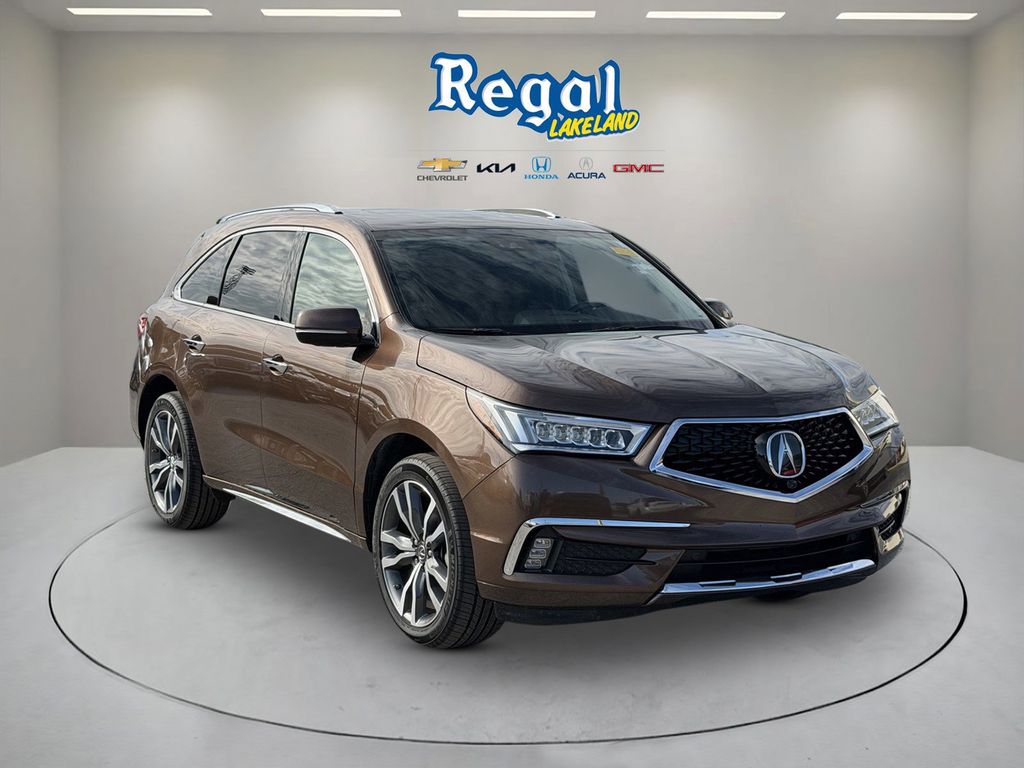 Brown (Canyon Bronze Metallic) 2019 Acura MDX FWD with Advance Package SUV / Crossover Front-Wheel Drive 9-Speed Automatic