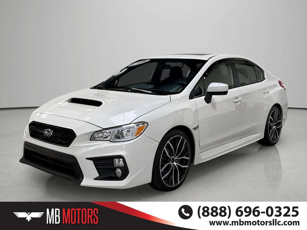Crystal White Pearl 2019 Subaru WRX Sedan All-Wheel Drive 6-Speed Manual