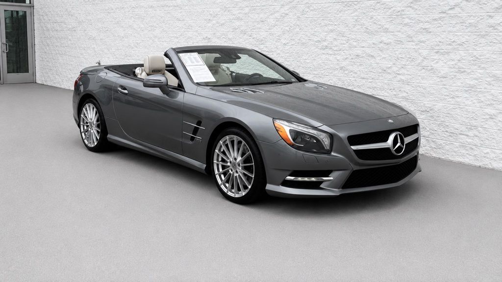 Palladium Silver Metallic 2013 Mercedes-Benz SL-Class Convertible Rear-Wheel Drive 7-Speed Automatic
