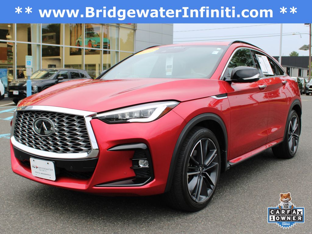 Dynamic Sunstone Red 2023 INFINITI QX55 Sensory AWD SUV / Crossover All-Wheel Drive Continuously Variable Transmission
