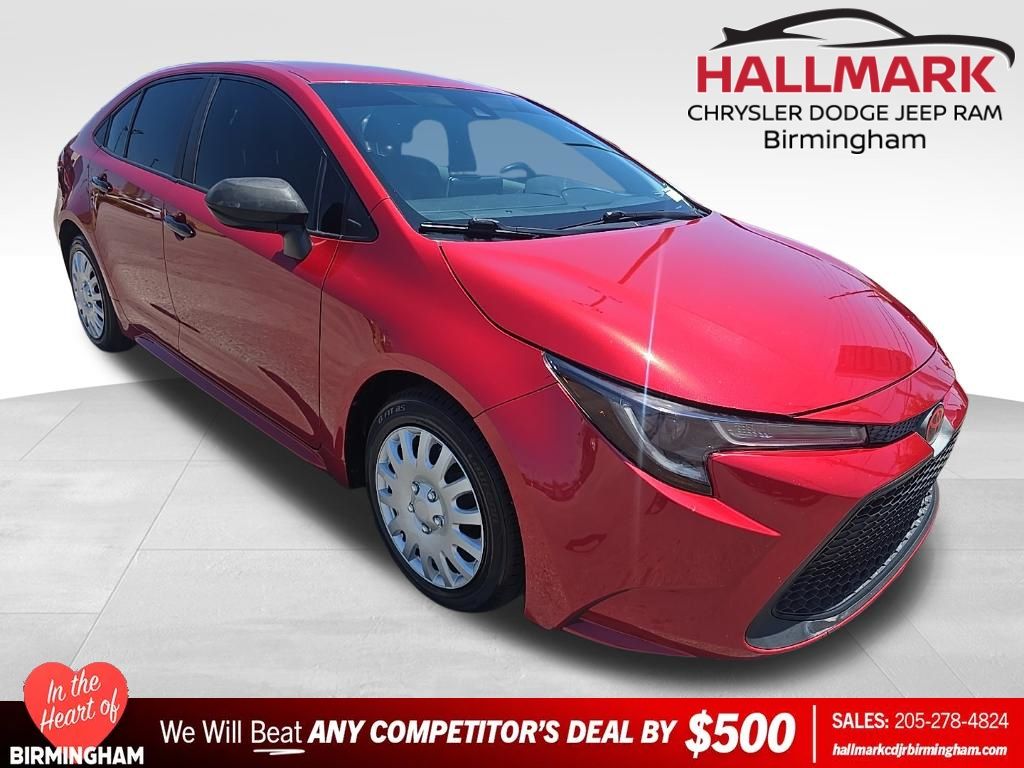 Barcelona Red Metallic 2021 Toyota Corolla LE FWD Sedan Front-Wheel Drive Continuously Variable Transmission