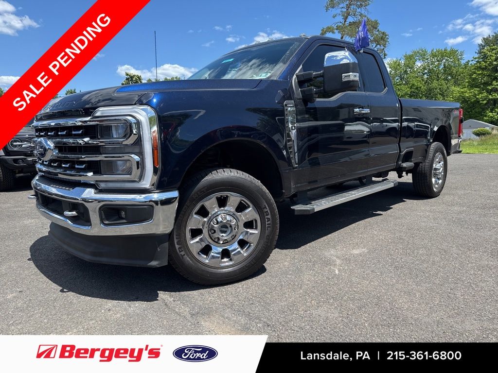 Blue Metallic 2023 Ford F-350 Super Duty Pickup Truck Four-Wheel Drive 10-Speed Automatic