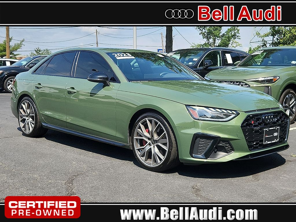 District Green Metallic 2023 Audi S4 Sedan All-Wheel Drive 8-Speed Automatic