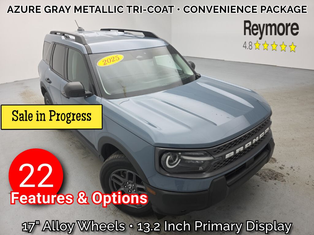 Blue (Azure Gray Metallic) 2025 Ford Bronco Sport Big Bend AWD SUV / Crossover All-Wheel Drive 8-Speed Automatic