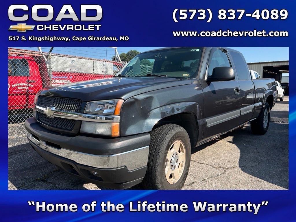 Dark Gray Metallic 2005 Chevrolet Silverado 1500 Pickup Truck Four-Wheel Drive 4-Speed Automatic Overdrive