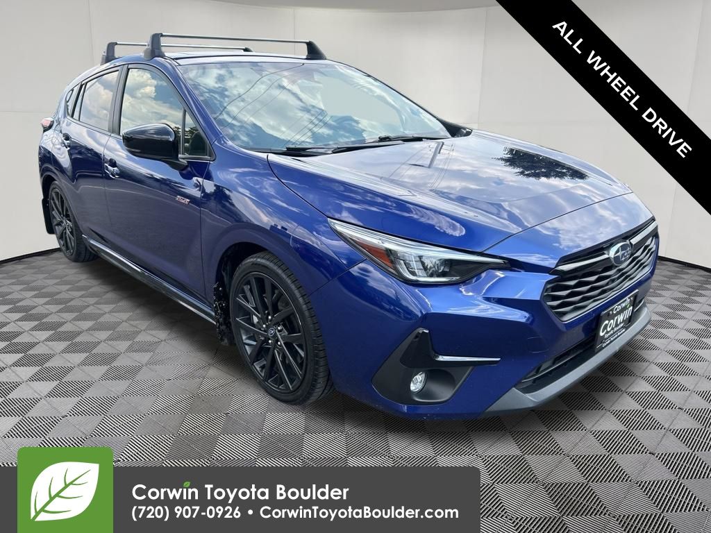 Sapphire Blue Pearl 2024 Subaru Impreza Wagon All-Wheel Drive Continuously Variable Transmission