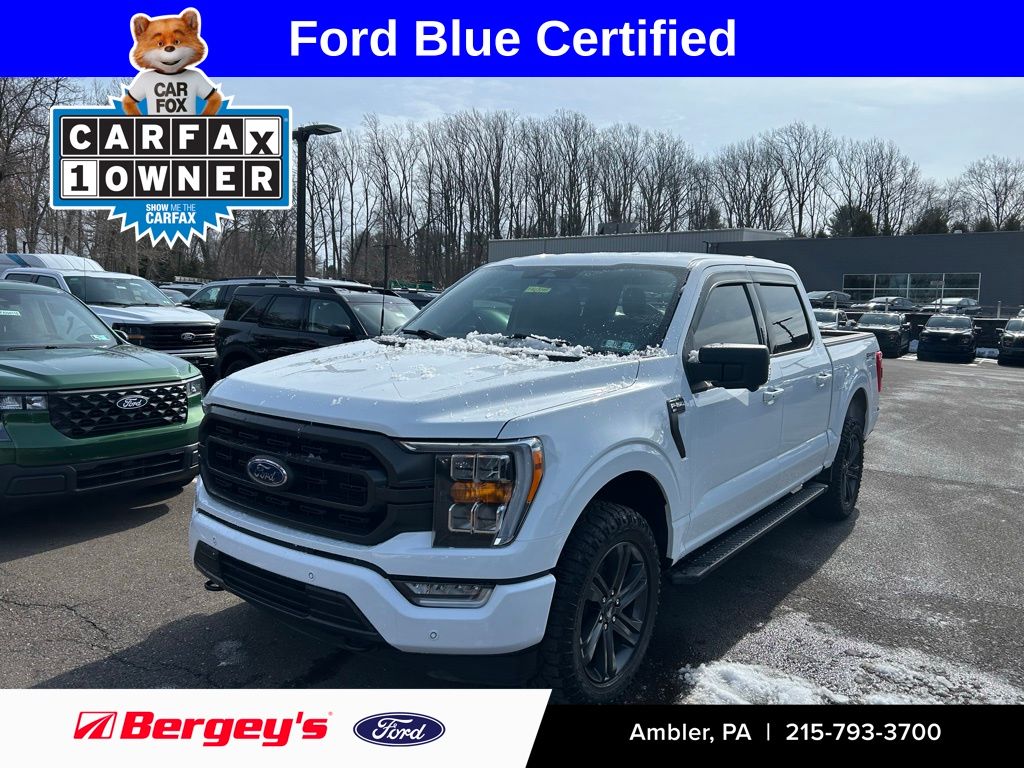 Oxford White 2023 Ford F-150 XLT SuperCrew 4WD Pickup Truck Four-Wheel Drive 10-Speed Automatic