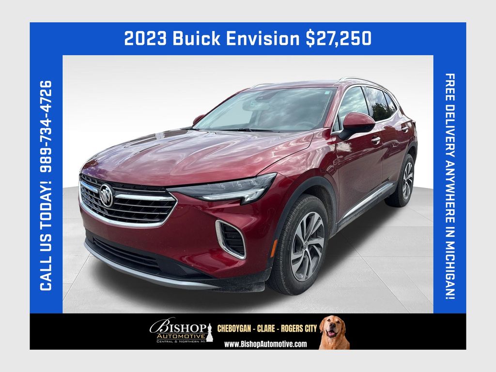 Cinnabar Metallic 2023 Buick Envision SUV / Crossover All-Wheel Drive 9-Speed Automatic