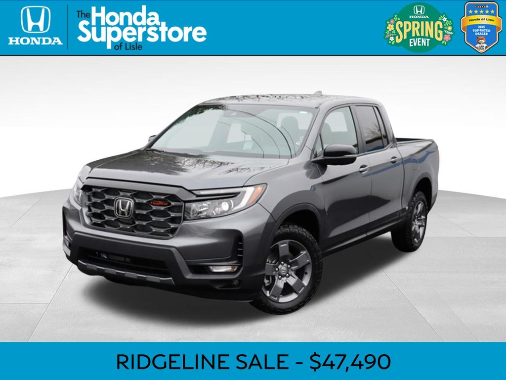 Gray (Modern Steel) 2026 Honda Ridgeline TrailSport AWD Pickup Truck All-Wheel Drive 9-Speed Automatic
