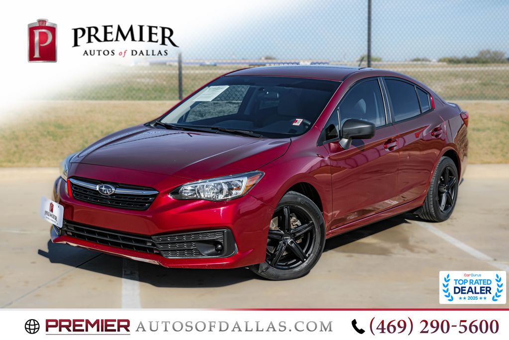 Crimson Red Pearl 2020 Subaru Impreza Sedan All-Wheel Drive Continuously Variable Transmission