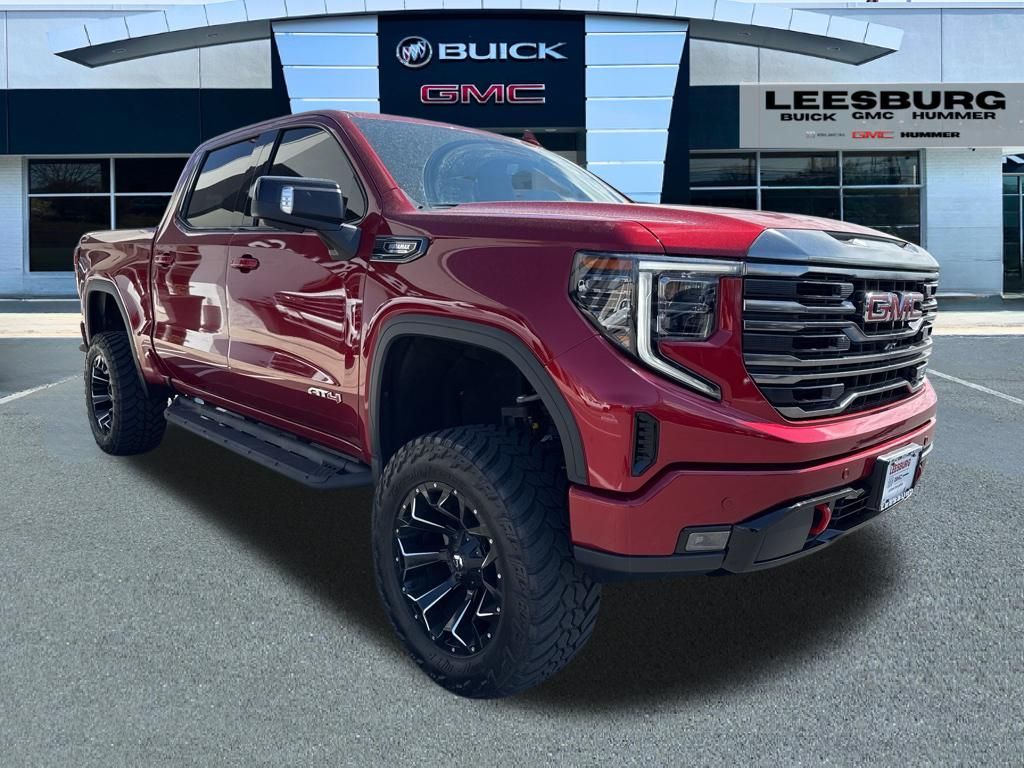 Cayenne Red 2022 GMC Sierra 1500 AT4 Crew Cab 4WD Pickup Truck Four-Wheel Drive Automatic