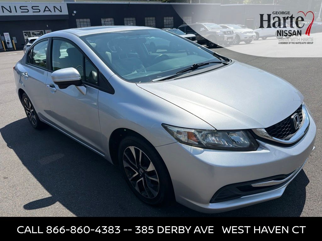 Used 2014 Honda Civic EX with VIN 19XFB2F83EE028709 for sale in Hartford, CT