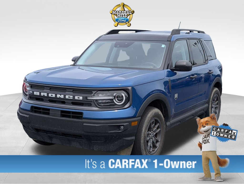 Blue Metallic 2024 Ford Bronco Sport Big Bend AWD SUV / Crossover All-Wheel Drive 8-Speed Automatic