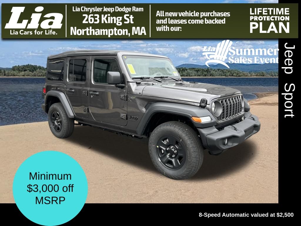 Gray (Granite Crystal Metallic Clearcoat) 2026 Jeep Wrangler SUV / Crossover Four-Wheel Drive 8-Speed Automatic