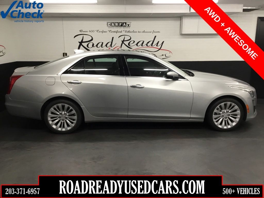 Radiant Silver Metallic 2015 Cadillac CTS Sedan All-Wheel Drive 6-Speed Automatic