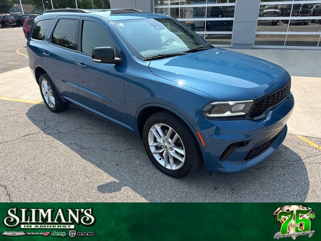 Blue (Frostbite Pearlcoat) 2024 Dodge Durango SUV / Crossover All-Wheel Drive 8-Speed Automatic
