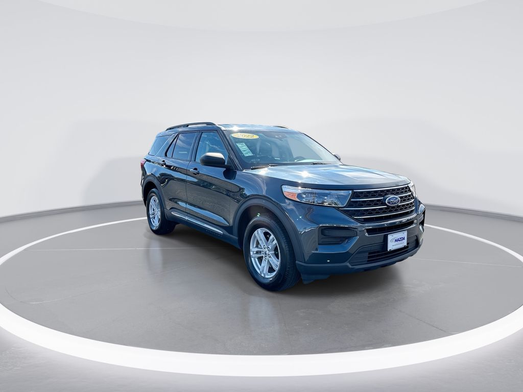 2022 Ford Explorer XLT Blue at Stokes Mazda