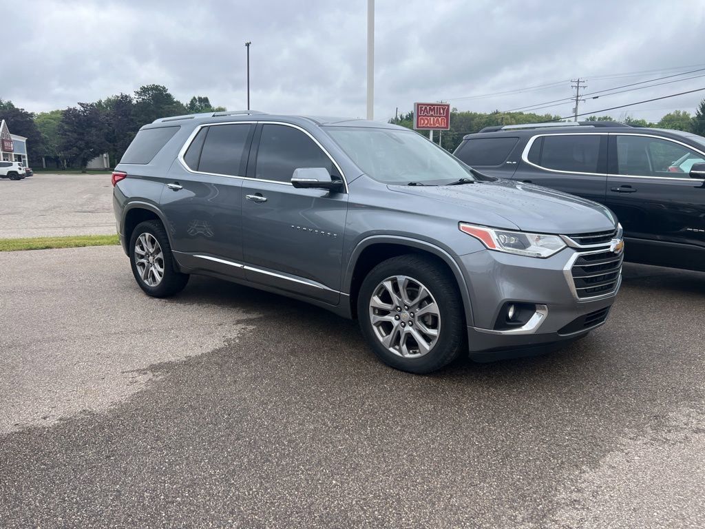 Gray (Satin Steel Metallic) 2018 Chevrolet Traverse Premier AWD SUV / Crossover Four-Wheel Drive 9-Speed Automatic