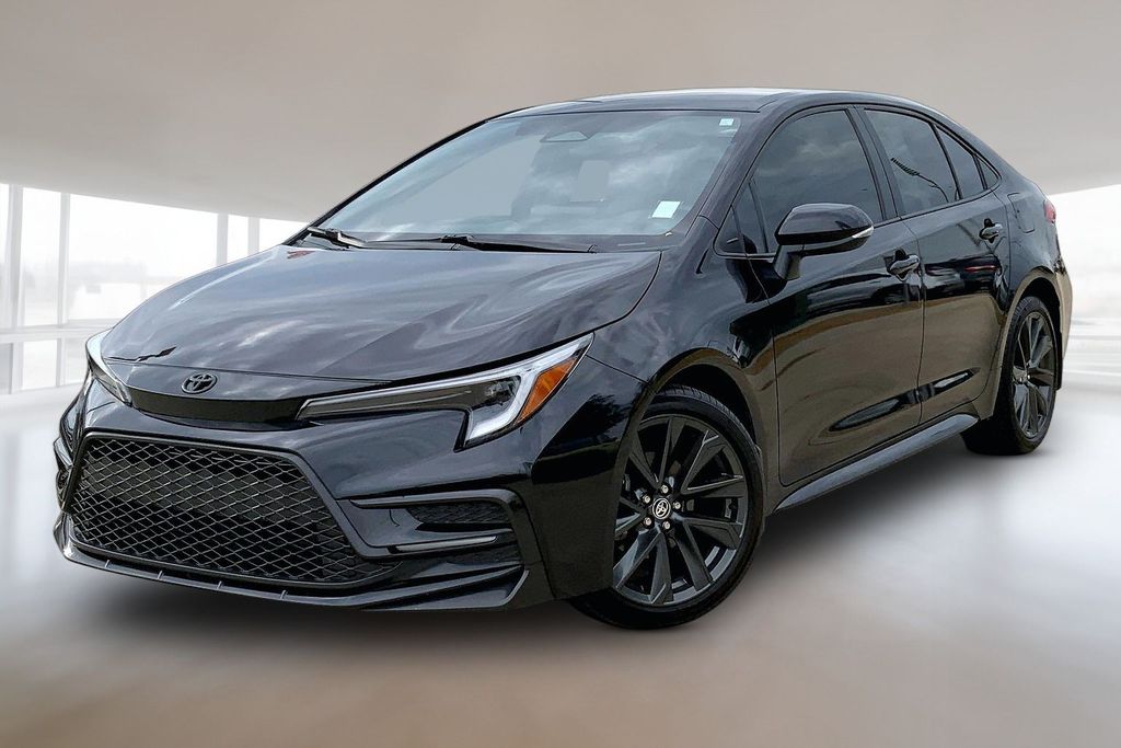 Midnight Black Metallic 2025 Toyota Corolla Sedan Front-Wheel Drive Continuously Variable Transmission