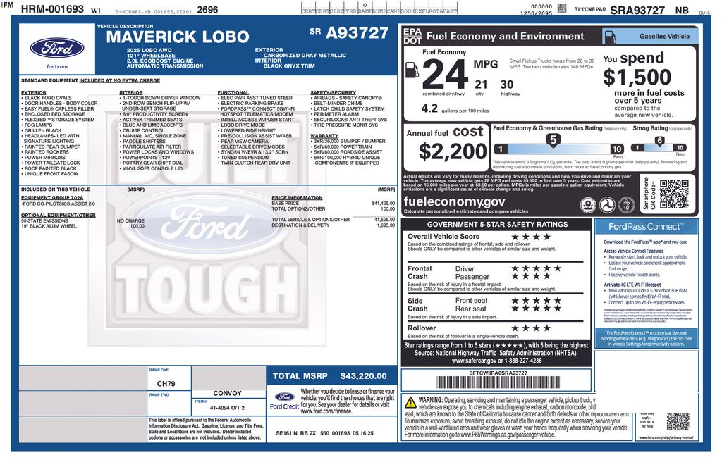 2025 Ford Maverick Lobo Premium - Photo 21