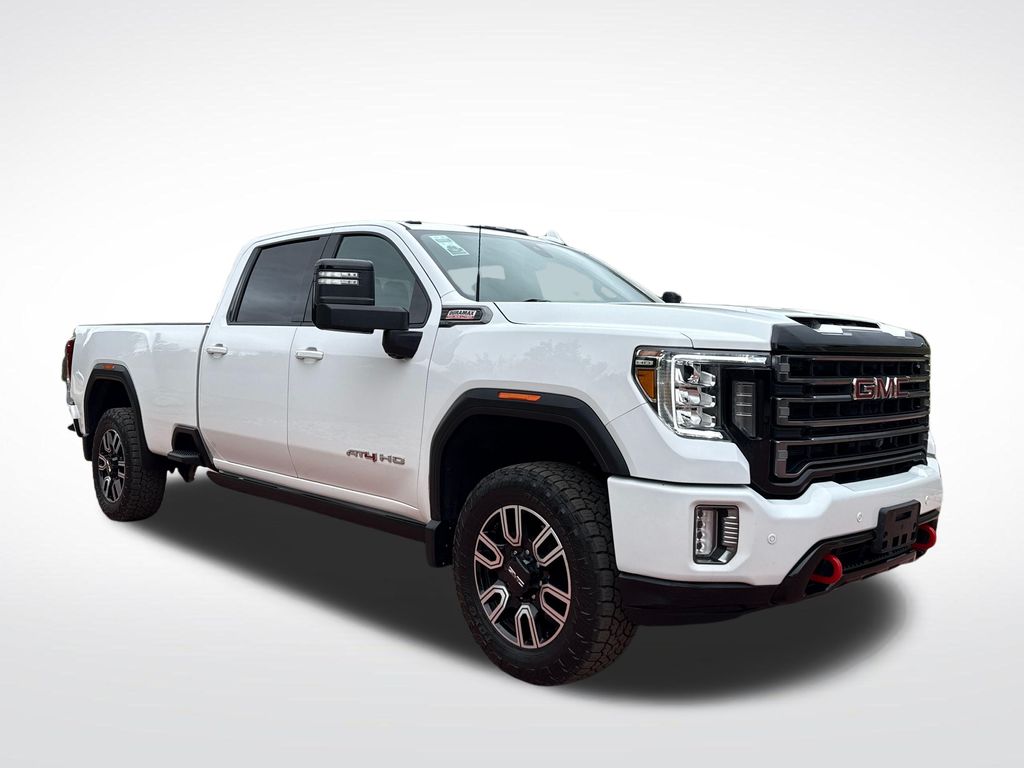 Summit White 2023 GMC Sierra 3500HD AT4 Crew Cab 4WD Pickup Truck Four-Wheel Drive Automatic